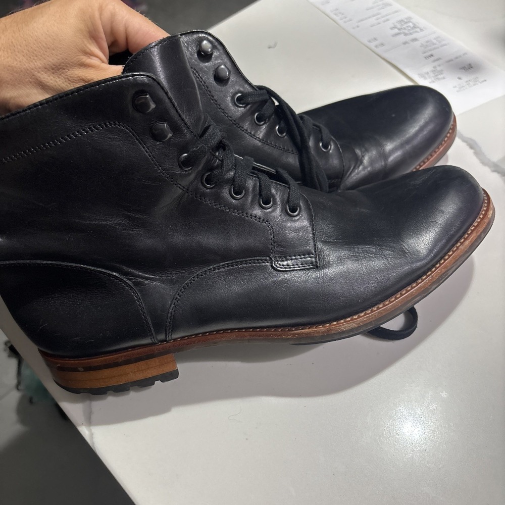 MENS WARFIELD & GRAND CASUAL BLACK BOOTS SIZE 10